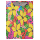 Yellow Plumeria Garden Klembord (Voorkant)
