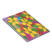 Yellow Plumeria Garden Notitieboek (Rechterzijde)