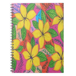 Yellow Plumeria Garden Notitieboek