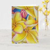 Yellow Plumeria Kaart (Gele Bloem)