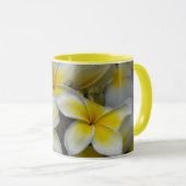 Yellow Plumeria tropical Flower Mok (Voorkant rechts)