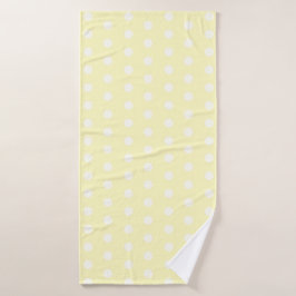 Yellow Poka Dots Badhanddoek