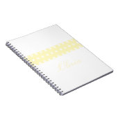 Yellow Poka Dots Notitieboek (Rechterzijde)