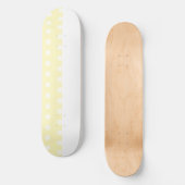 Yellow Poka Dots Persoonlijk Skateboard (Voorkant)