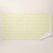 Yellow Poka Dots Strandlaken (Voorkant)