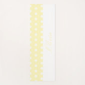 Yellow Poka Dots Yogamat (Voorkant)
