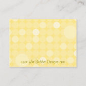 Yellow Polka Dot Baby shower Luier Raffle Tickets Informatiekaartje (Achterkant)