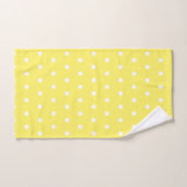 Yellow Polka Dot Bad Handdoek (Handdoek)