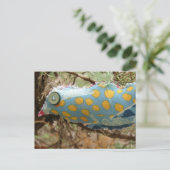 Yellow Polka Dot Birdie Briefkaart (Staand voorkant)