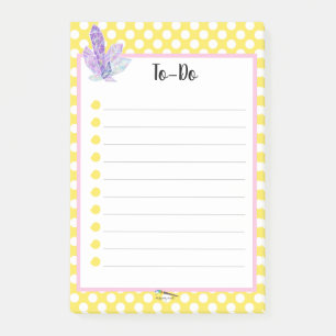 Yellow Polka Dot Diamond to Do Post-it® Notes