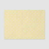 Yellow Polka Dot Pattern Tissuepapier (Voorkant)