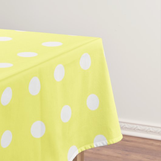 Yellow Polka Dot Tafelkleed (Voorbeeld)
