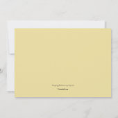 Yellow Polka Dot Umbrella Dank u Notecard Notitiekaartje (Achterkant)