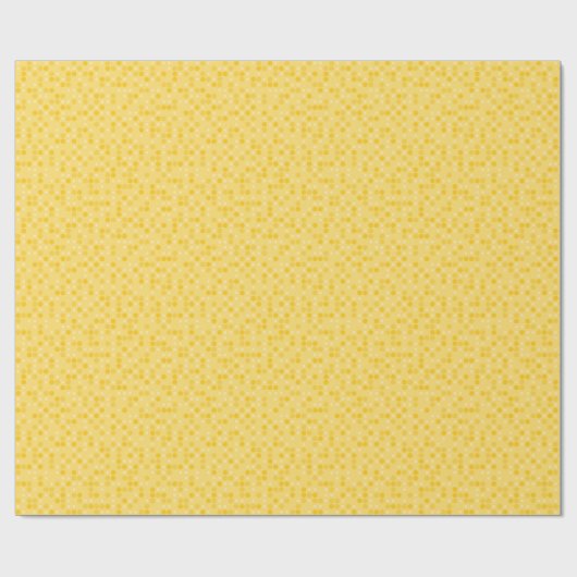 Yellow Polka Dots Cadeaupapier (Vlak)