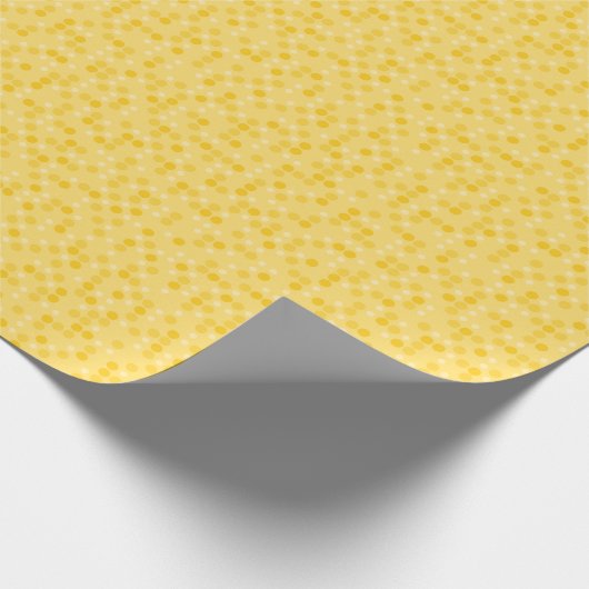 Yellow Polka Dots Cadeaupapier (Hoek)