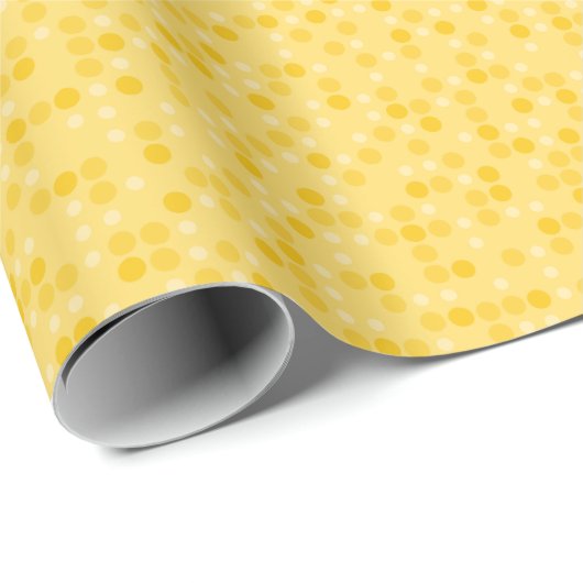 Yellow Polka Dots Cadeaupapier (Rol Hoek)