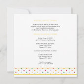 Yellow Polka Dots Funny Graduate Photo Graduation  Aankondiging (Achterkant)