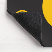 Yellow Polka Dots Mousepad Muismat (Hoek)