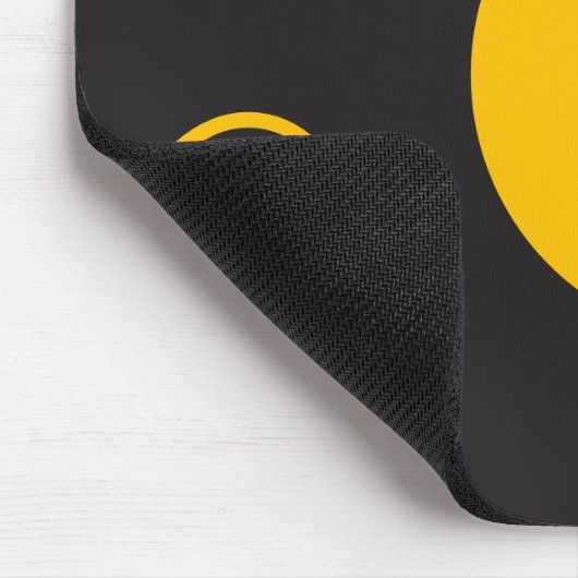 Yellow Polka Dots Mousepad Muismat (Hoek)