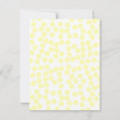 Yellow Polka Dots Notecards Notitiekaartje (Achterkant)