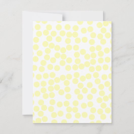 Yellow Polka Dots Notecards Notitiekaartje (Achterkant)