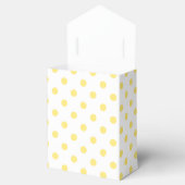 Yellow Polka Dots Pattern Bedankdoosjes (Geopend)