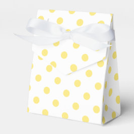 Yellow Polka Dots Pattern Bedankdoosjes