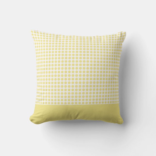 Yellow Polka Dots Pattern Kussen (Voorkant)