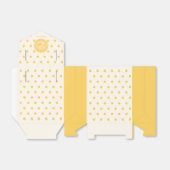 Yellow Polka Dots Yellowish White Favor Box Bedankdoosjes (Uitgevouwen)