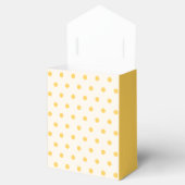 Yellow Polka Dots Yellowish White Favor Box Bedankdoosjes (Geopend)