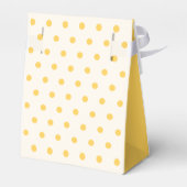Yellow Polka Dots Yellowish White Favor Box Bedankdoosjes (Achterkant)