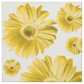 Yellow Pop Daisy Pattern Stof (Swatch)