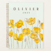 Yellow Poppies aquarel schilderij Planner (Voorkant)