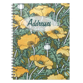 Yellow Poppy Address Notitieboek
