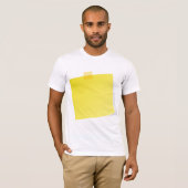 Yellow Post It Note Mannen T-shirt (Voorkant volledig)