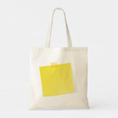 Yellow Post It Note Note Canvas tas (Achterkant)
