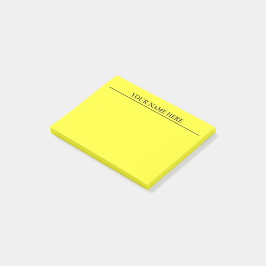 Yellow Post merkt het op Post-it® Notes (Schuin)