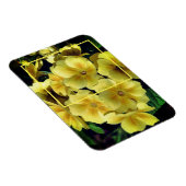 Yellow Primrose Flowers Creëer Uw eigen foto Magneet (Rechterzijde)