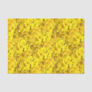 Yellow Primrose Flowers Pattern Tissuepapier