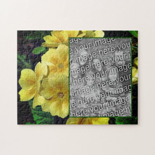 Yellow Primrose Flowers Uw foto toevoegen Legpuzzel (Horizontaal)