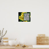 Yellow Primrose Flowers Uw foto toevoegen Poster (Keuken)