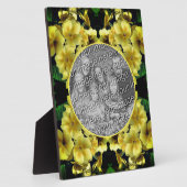 Yellow Primrose Spring Flowers Uw foto toevoegen Fotoplaat (Zijkant)