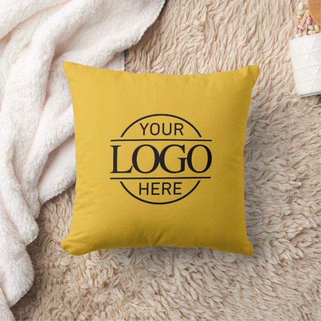 Yellow Promotional Elegant Company Business Logo Kussen (Deken)
