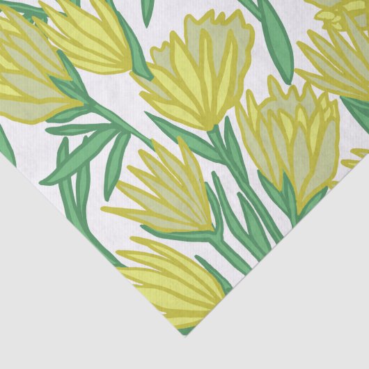 Yellow Protea Design Tissuepapier (Detail)