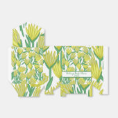 Yellow Protea Original Floral Design Bedankdoosjes (Uitgevouwen)