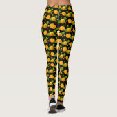Yellow Pumpkin Halloween Leggings (Achterkant)