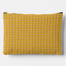 Yellow Purple Plaid Classic Pattern Modern Etui