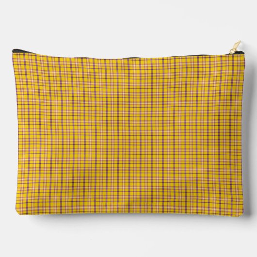 Yellow Purple Plaid Classic Pattern Modern Etui (Achterkant)