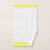 Yellow Quatrefoil Bath Towel Set Bad Handdoek (Handdoek)