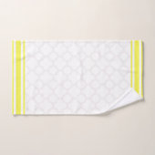 Yellow Quatrefoil Bath Towel Set Bad Handdoek (Handdoek)